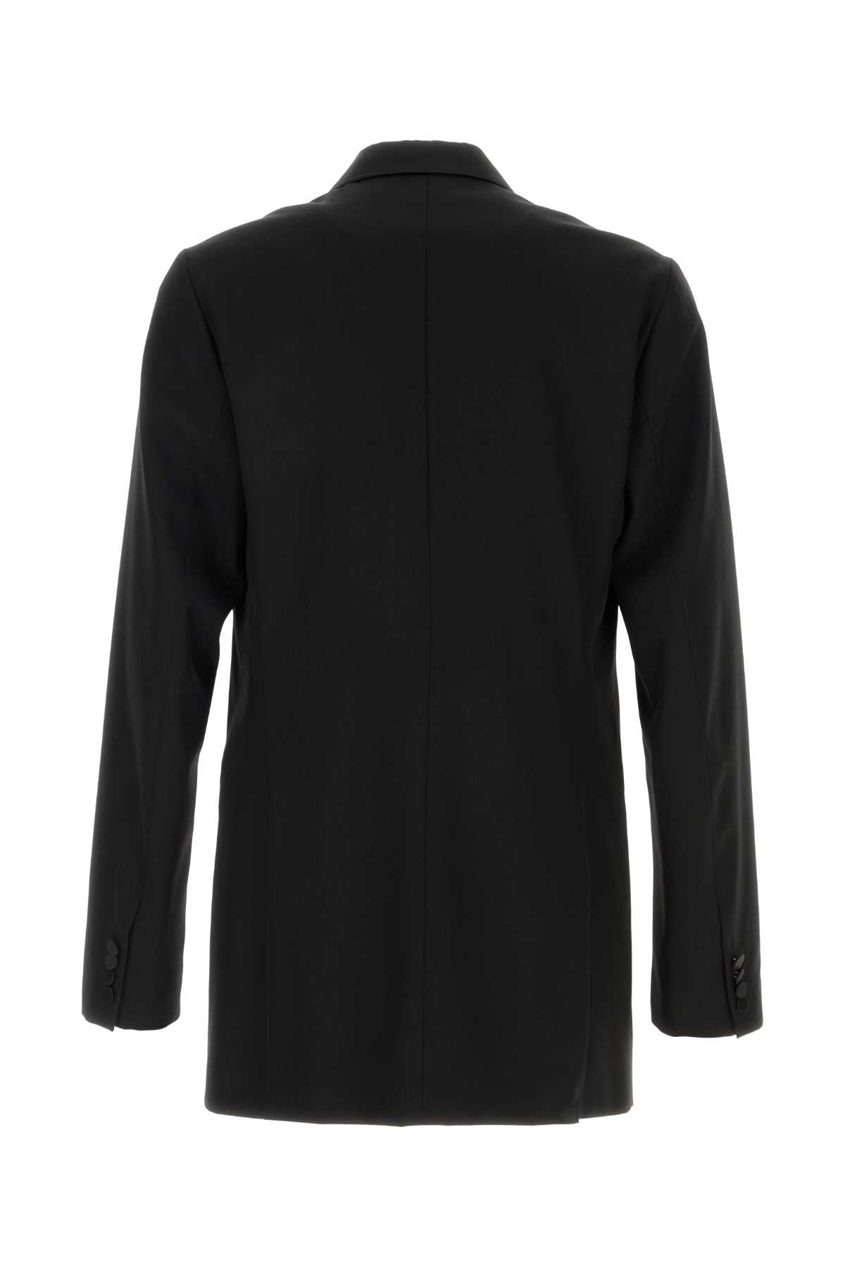 Dries Van Noten Men Black Wool Blend Bartux Blazer