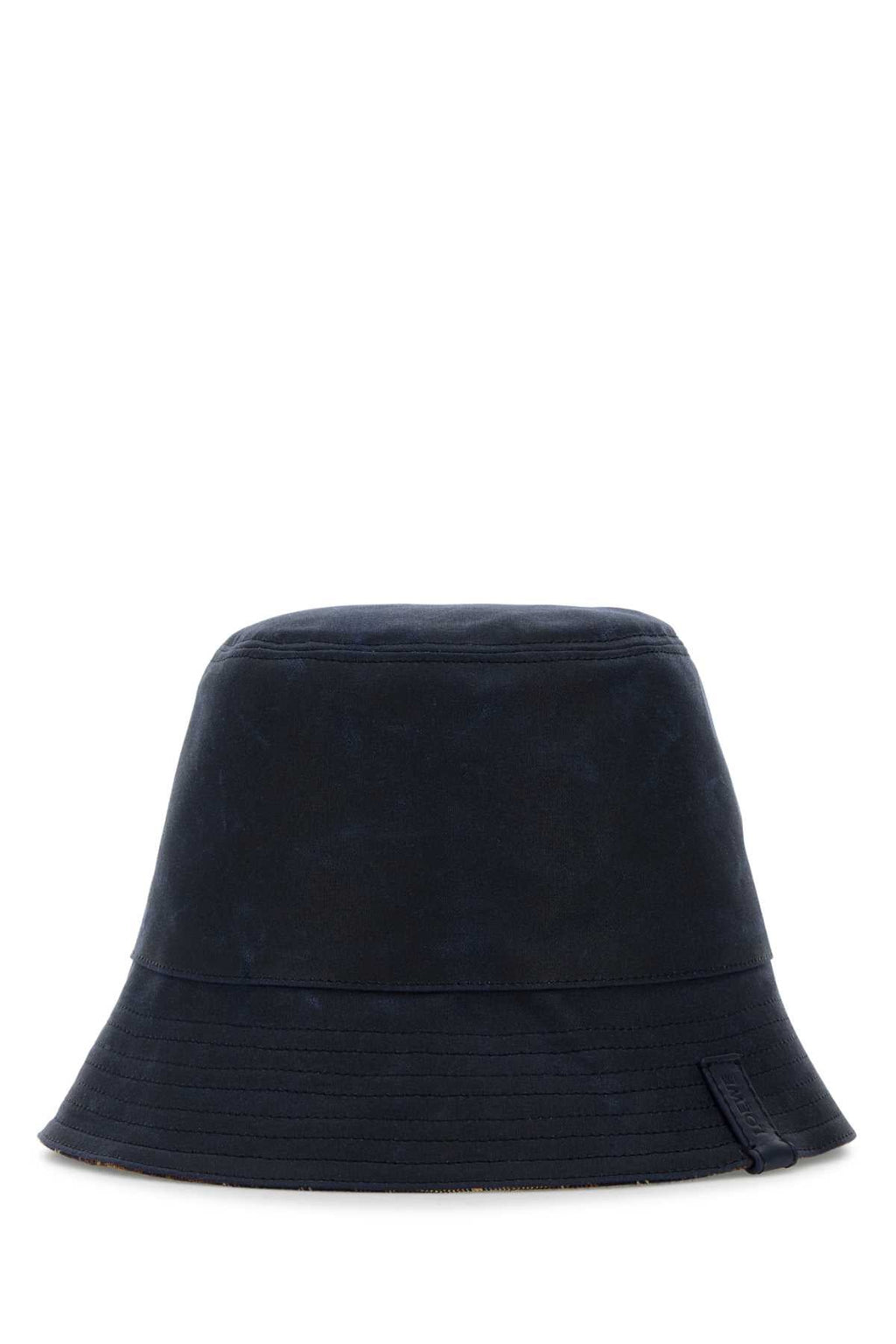Loewe Men Loewe Men Navy Blue Canvas Reversibile Bucket Hat