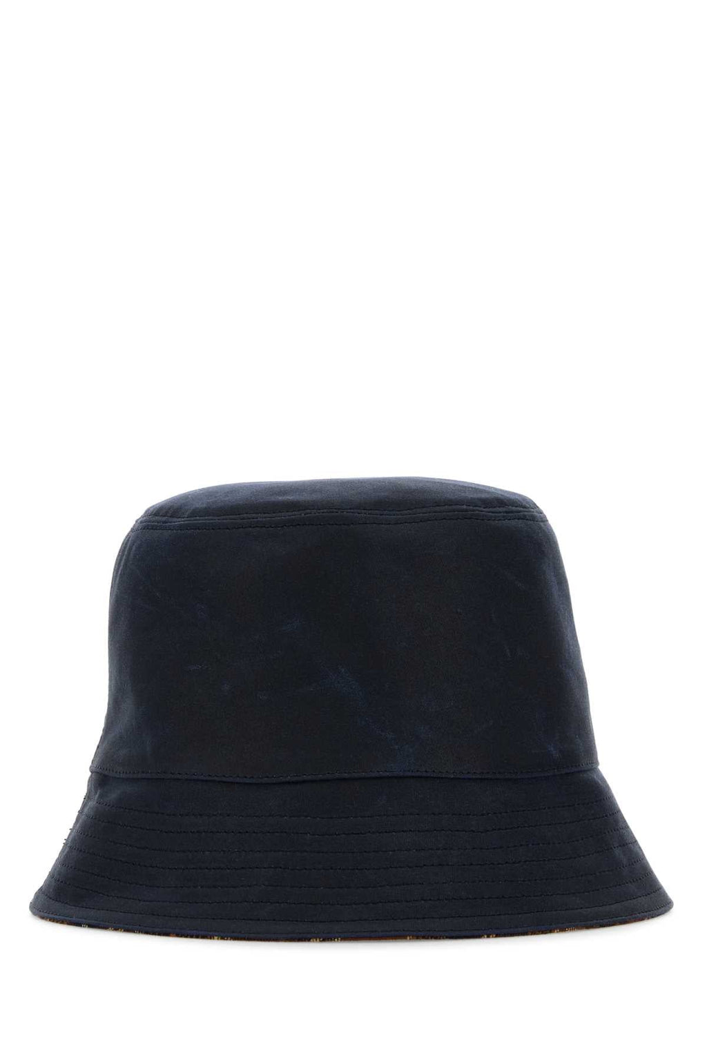 Loewe Men Loewe Men Navy Blue Canvas Reversibile Bucket Hat