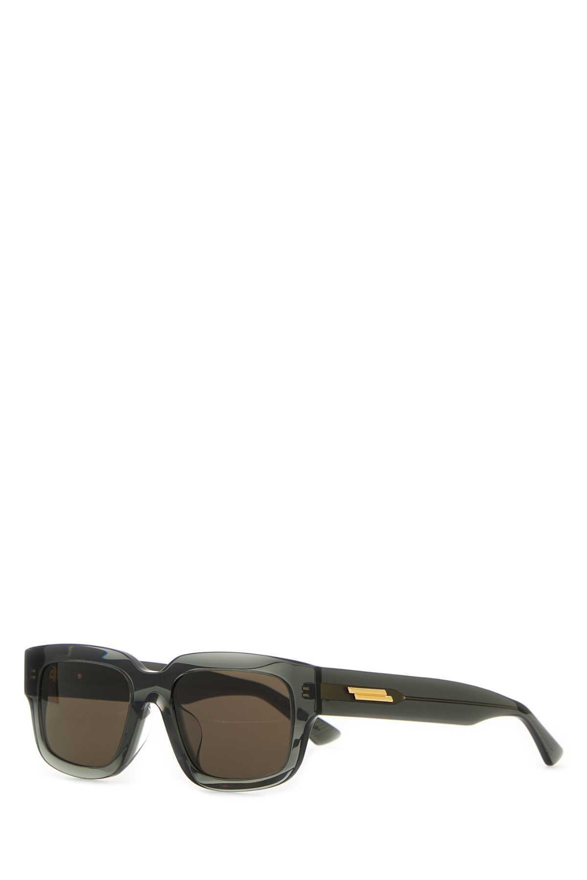 Bottega Veneta Women Dark Green Acetate Ultrathin Sunglasses