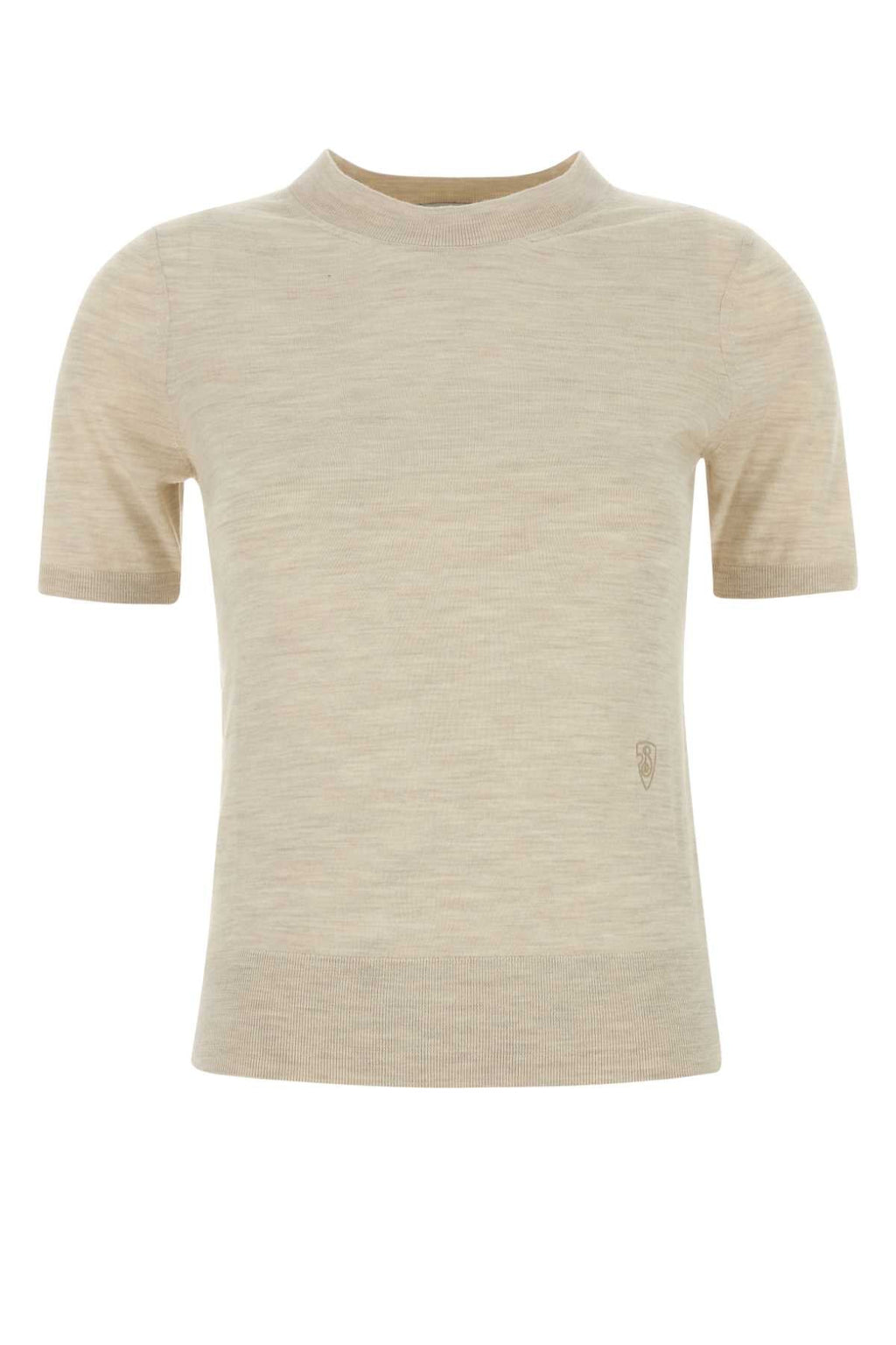 Burberry Women Sand Wool T-Shirt