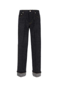 Burberry Men Melange Blue Denim Jeans