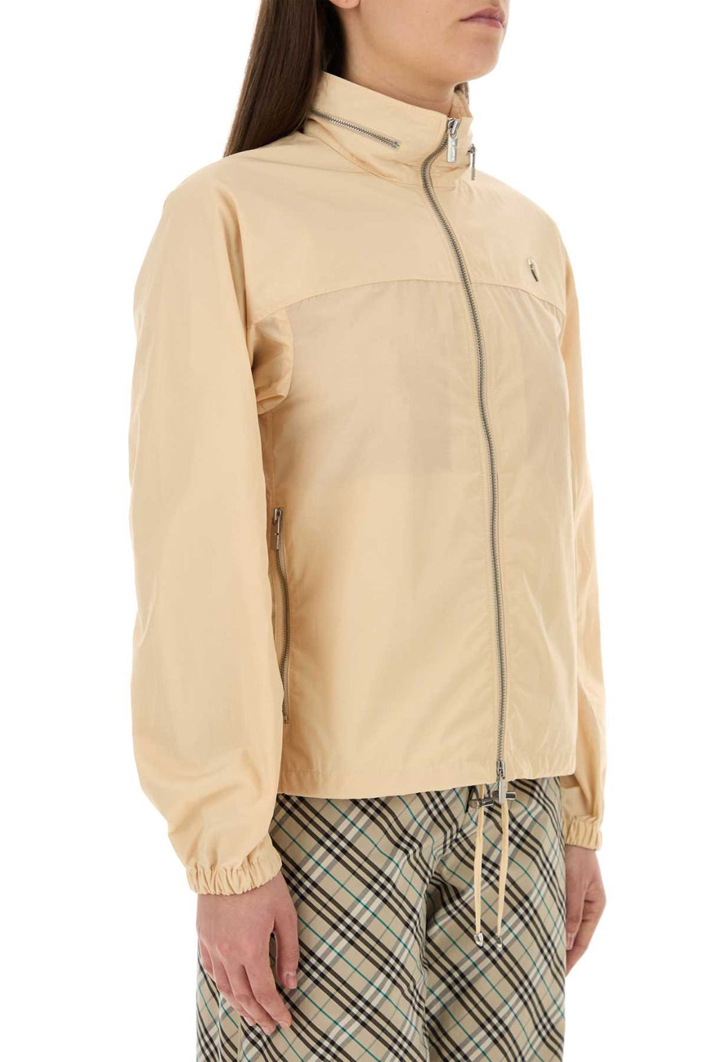 Burberry Women Skin Pink Nylon Blend Windbreaker
