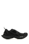 Balenciaga Men Black Mesh And Rubber Circuit Sneakers