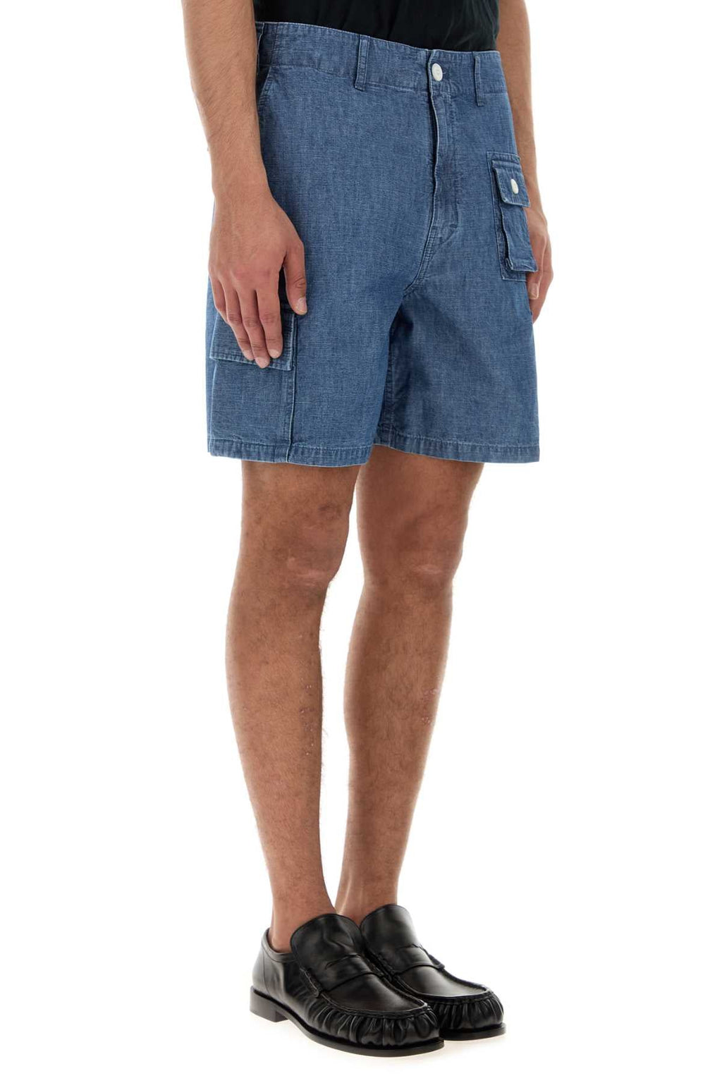Givenchy Men Denim Bermuda Shorts