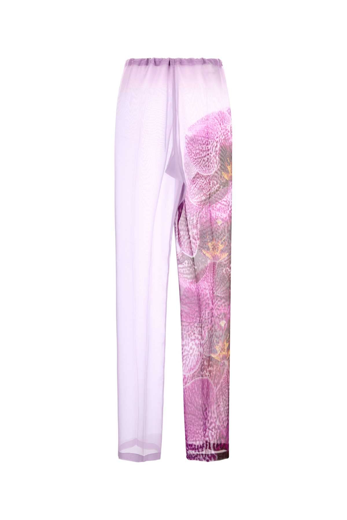 Dries Van Noten Women Lilac Crepe Pachas Pant