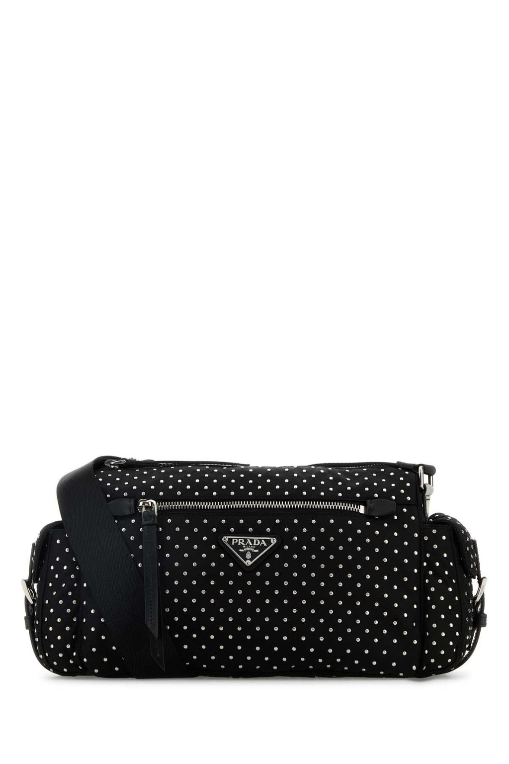 Prada Women Black Nylon Shoulder Bag