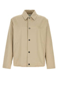 Burberry Men Cappuccino Gabardine Jacket