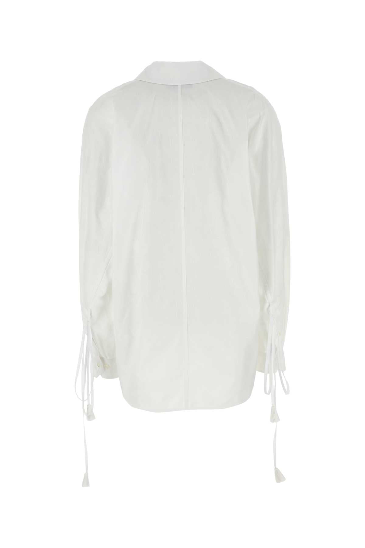 Gucci Women White Cotton Shirt