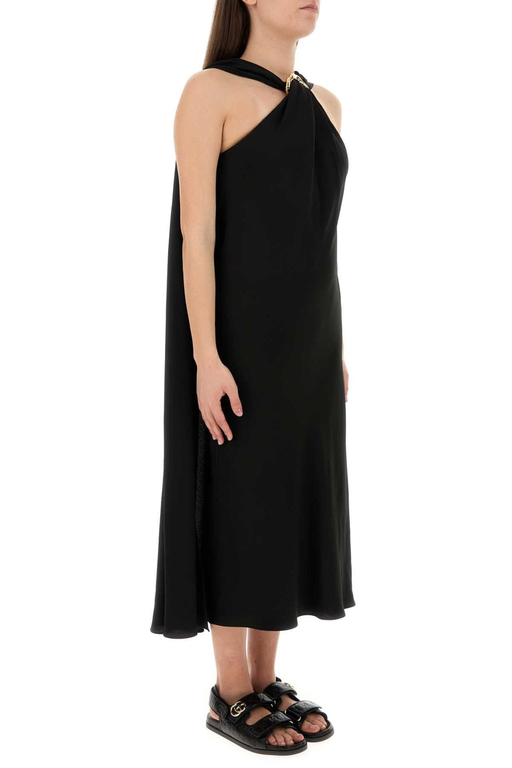 Gucci Women Black Crepe Dress
