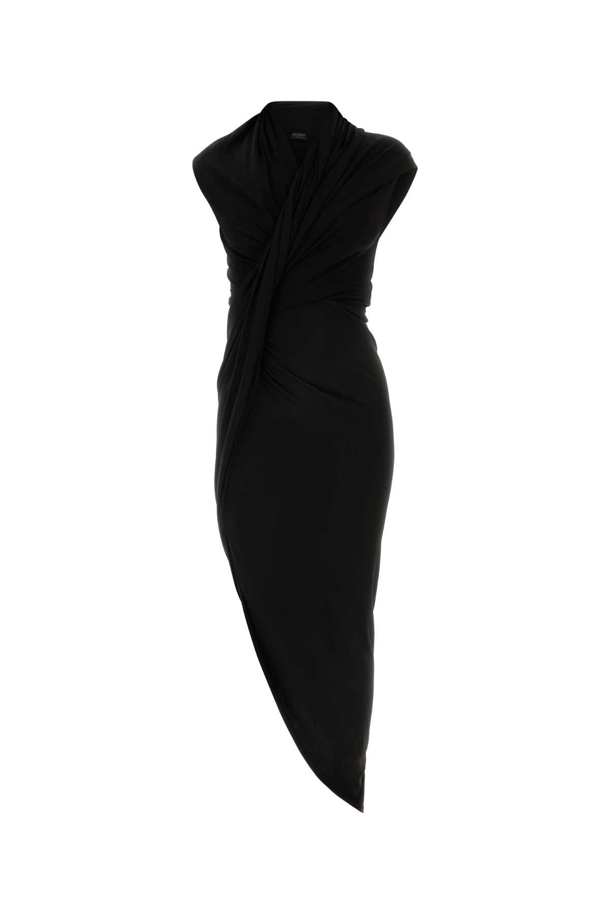 Balenciaga Women Black Stretch Crepe Dress