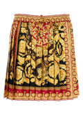 Versace Women Printed Silk Mini Skirt