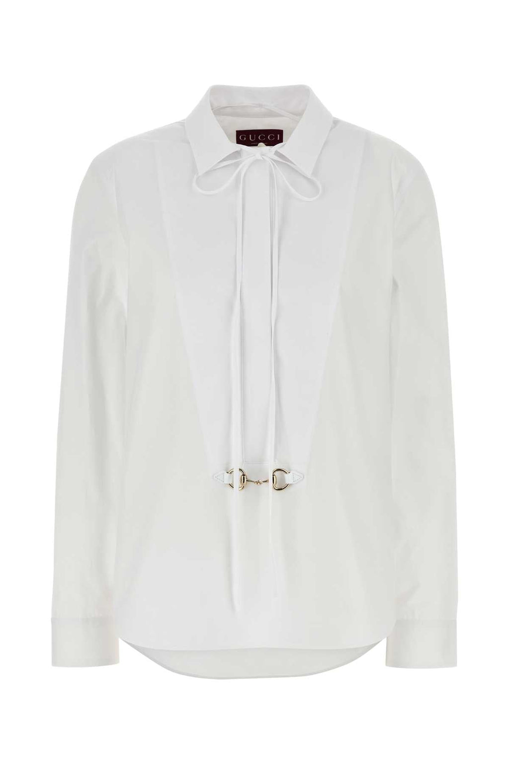 Gucci Women White Poplin Shirt