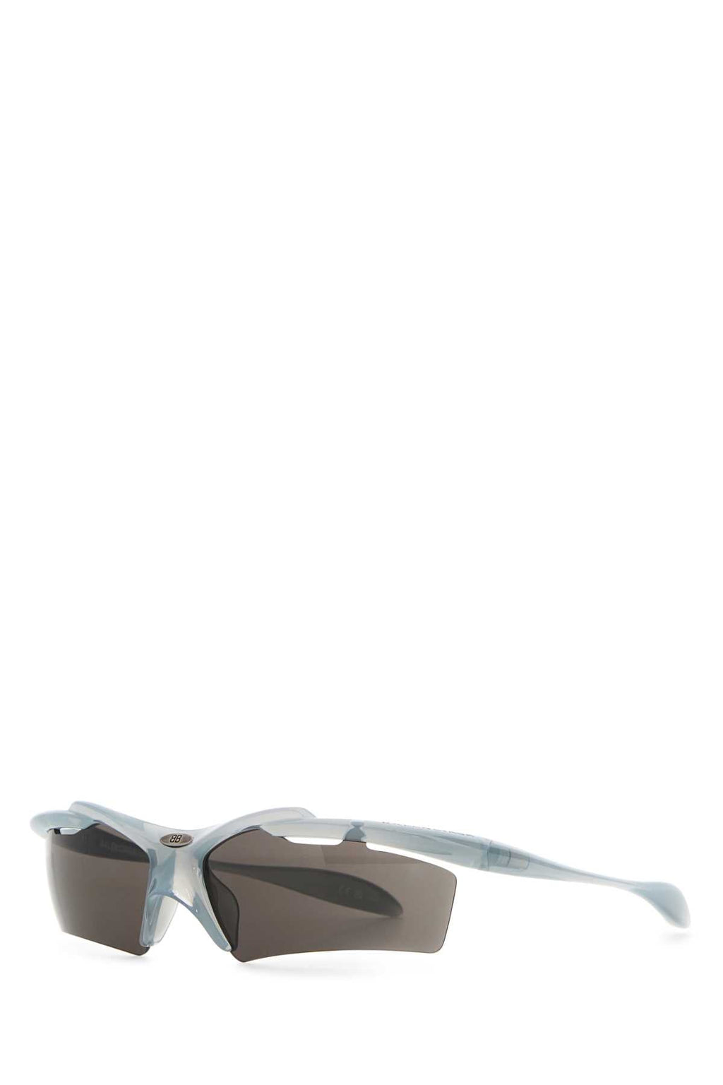 Balenciaga Women Light Blue Acetate Turbo Rectangle Sunglasses