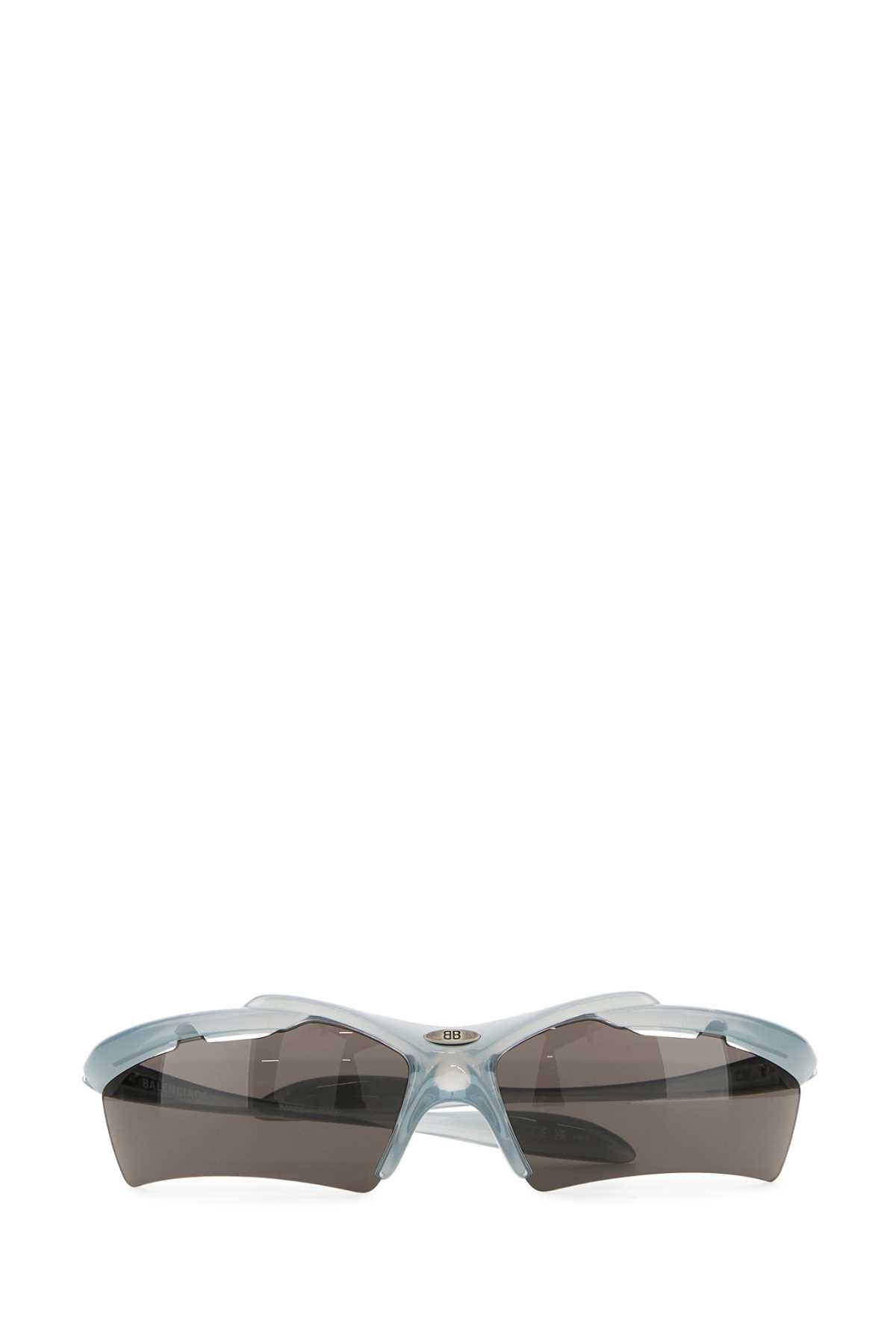 Balenciaga Women Light Blue Acetate Turbo Rectangle Sunglasses