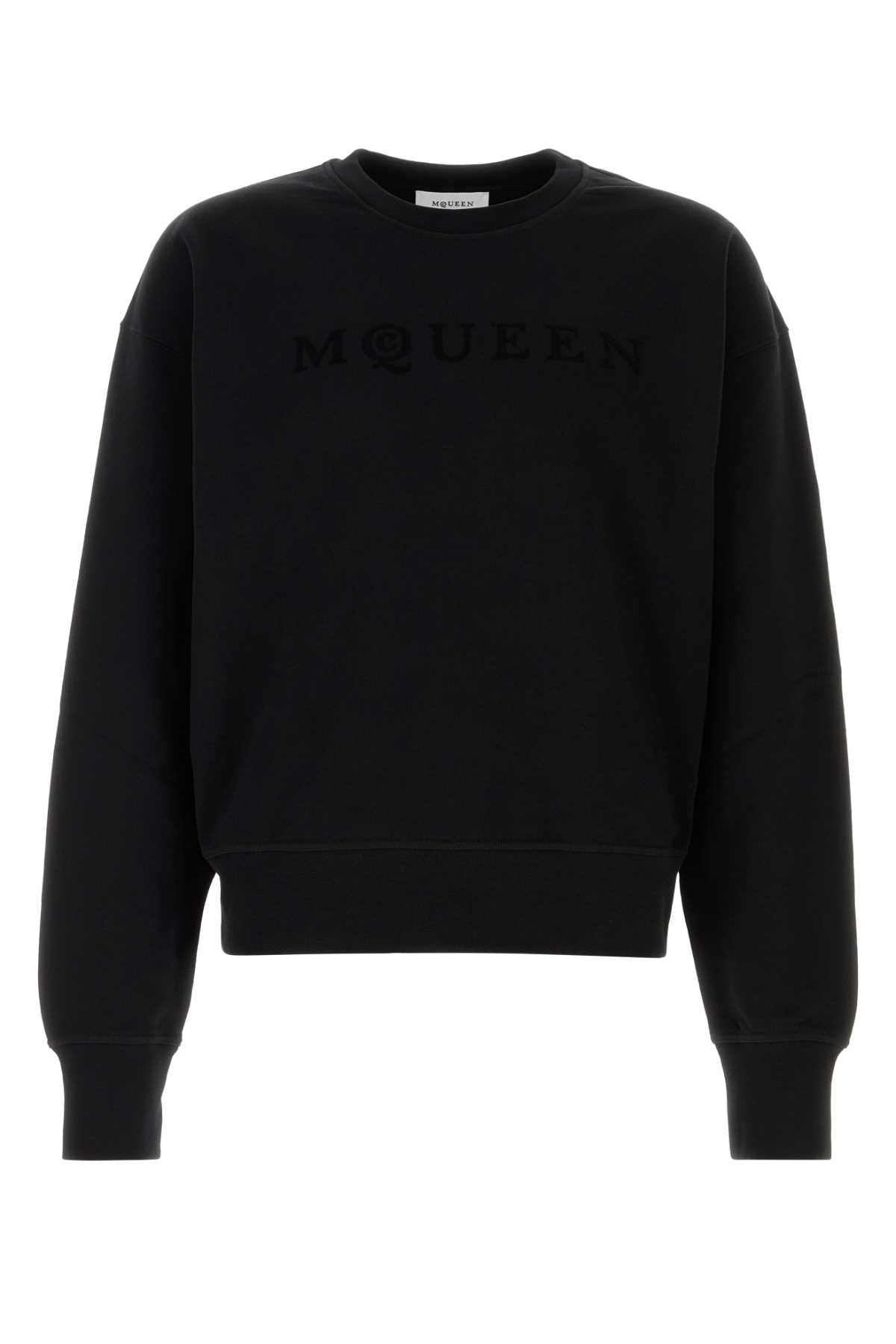 Alexander Mcqueen Men Black Cotton Sweatshirt