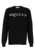 Alexander Mcqueen Men Black Wool Sweater