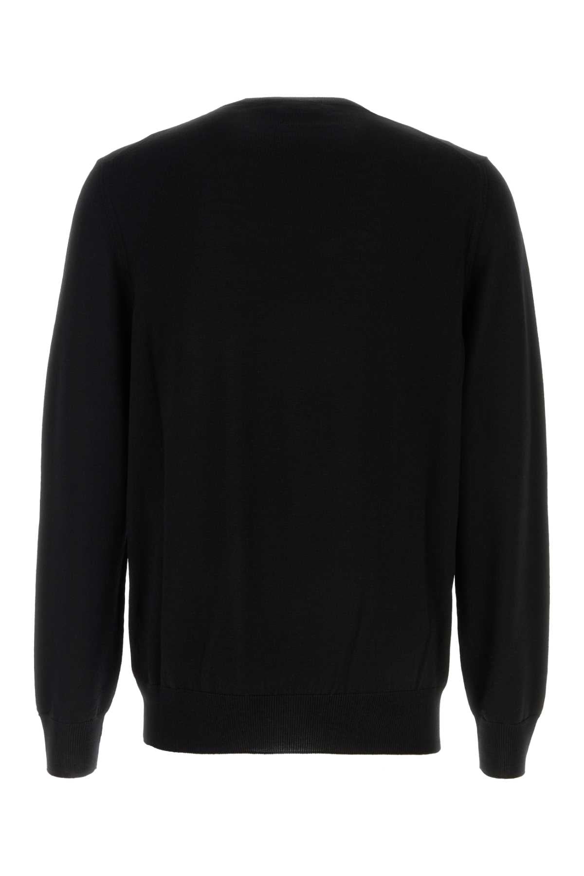 Alexander Mcqueen Men Black Wool Sweater
