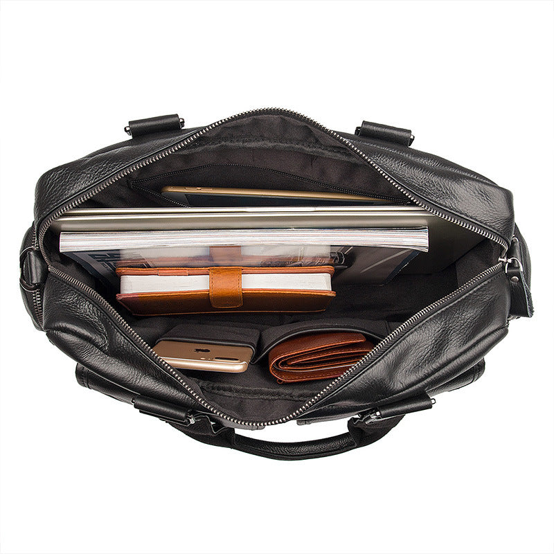 Leather Laptop Bags For Men, Full Grain Leather Briefcases