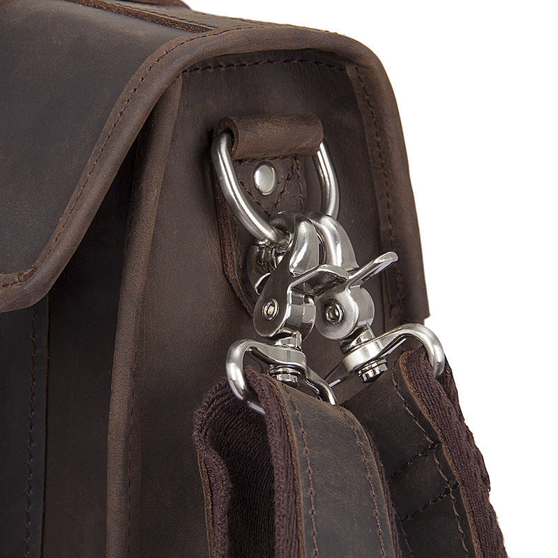Mens Leather Crossbody Bag Leather Briefcase For Men Best Messenger Bags