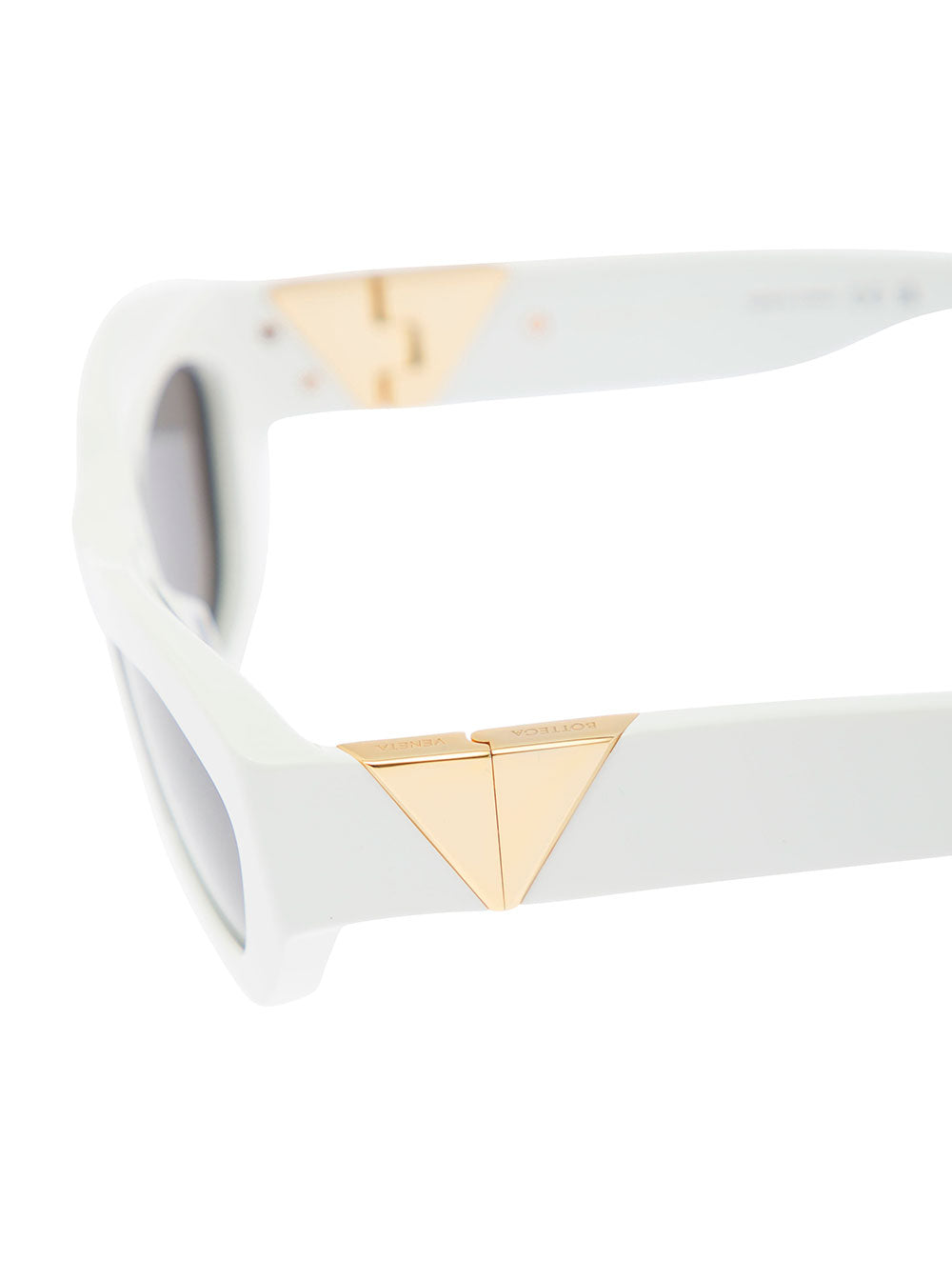 Bottega Veneta Women White Sunglasses In Recycled Acetate Woman