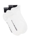 Alexander Mcqueen Women Alexander Mcqueen Woman's White Cotton Socks With Logo