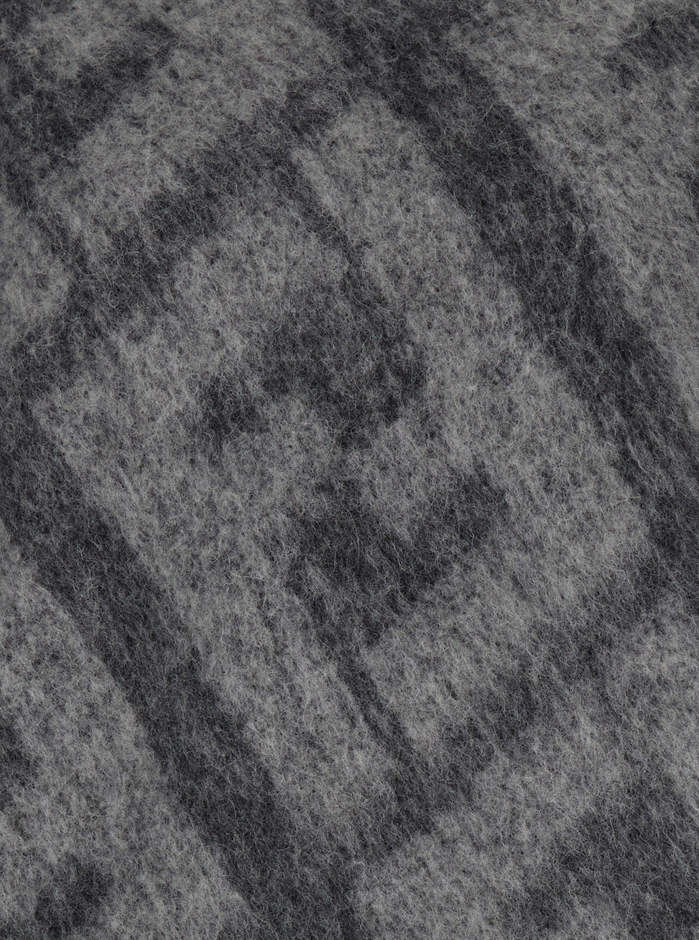 Fendi Men Grey Sweater With Jacquard Ff Motif In Wool Man