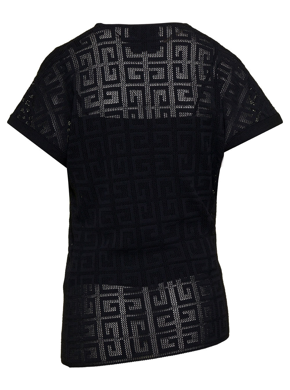 Givenchy Women Black Top With Draped Neckline In Viscose Woman