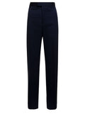 Bottega Veneta Women Blue Tailored Pants In Wool Woman