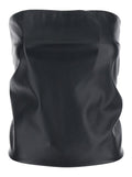 Sportmax Women 'Lindsey' Black Bandeau Top With V-Neck On The Back In Tech Fabric Woman