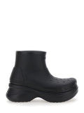 Balenciaga Men 'Crocs' Black Ankle Boots With Embossed Logo On The Front In Tech Fabric Man