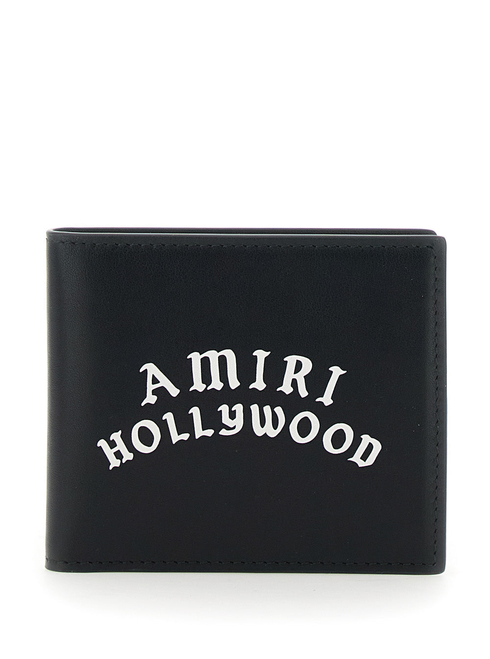 Amiri Men Bi-Fold Wallwt With Logo Lettering On The Front In Leather Man