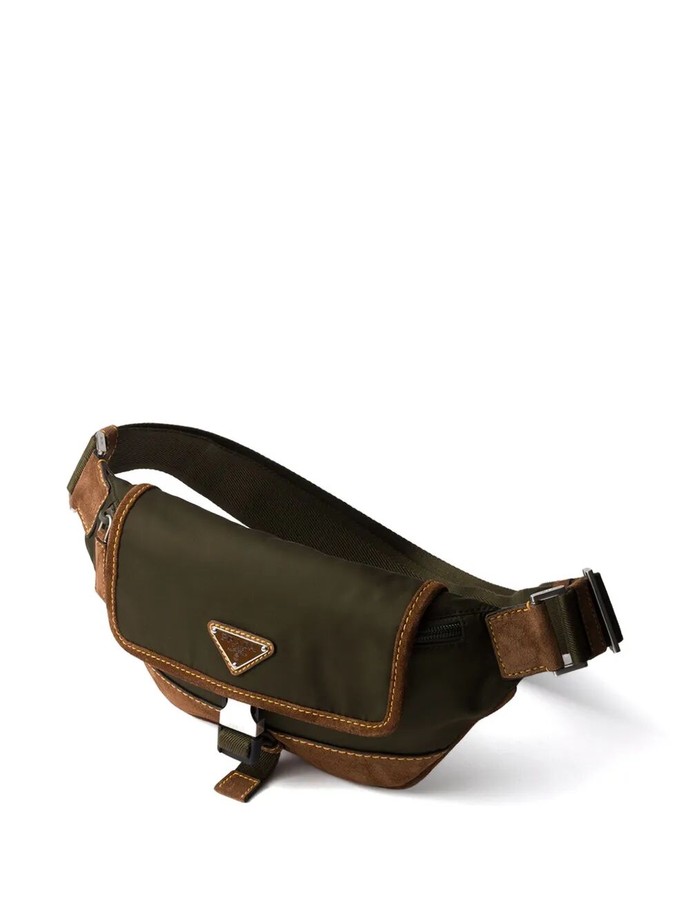 Prada Men Re-Nylon And Suede Belt Bag