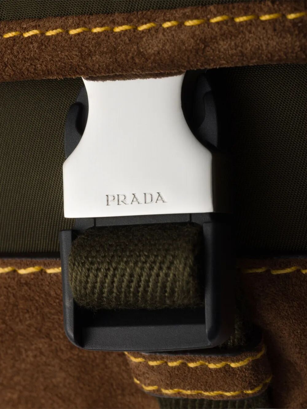 Prada Men Re-Nylon And Suede Belt Bag