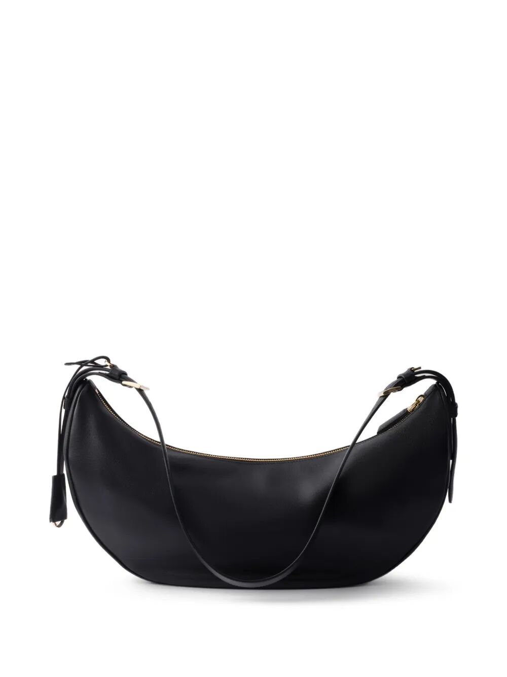 Prada Women Prada Demi-Lune Large Leather Shoulder Bag