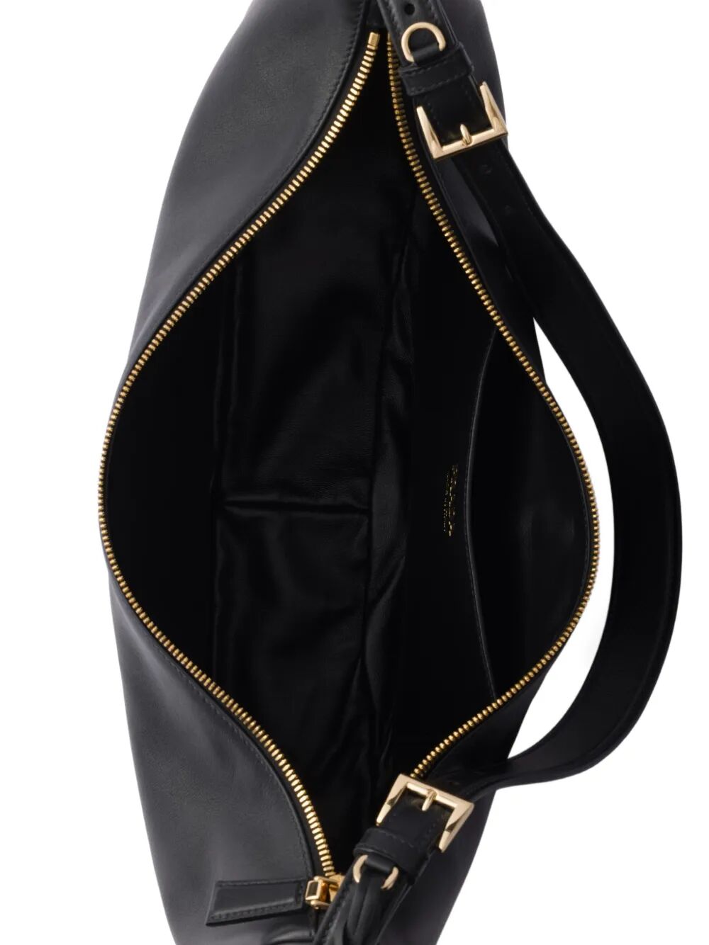 Prada Women Prada Demi-Lune Large Leather Shoulder Bag