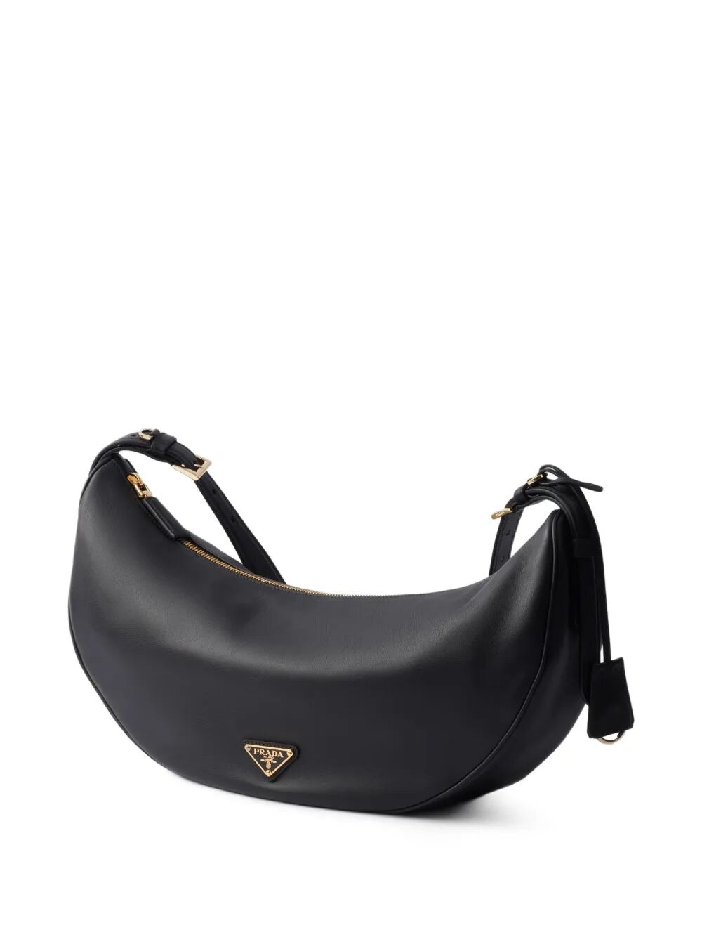 Prada Women Prada Demi-Lune Large Leather Shoulder Bag
