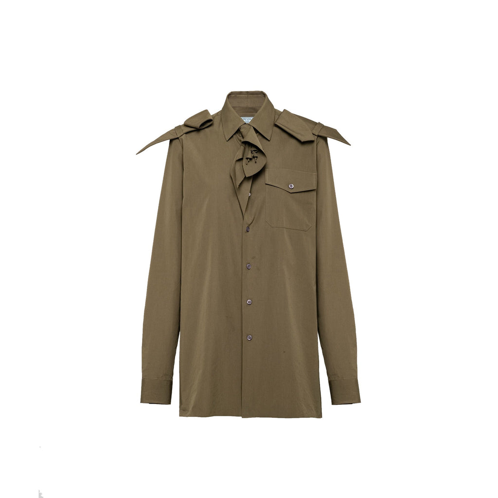 Prada Floral-Tie Shirt Women