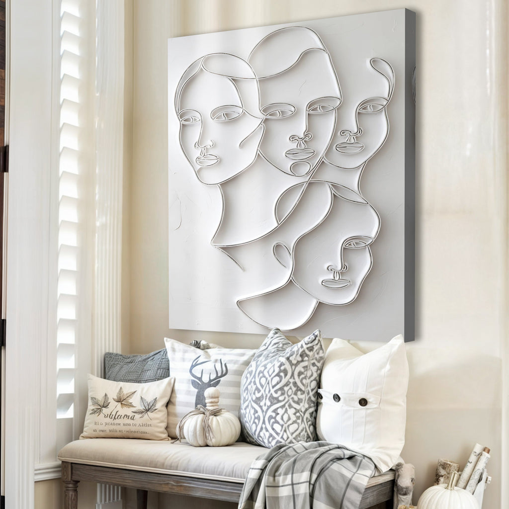Minimalist Faces Wall Art