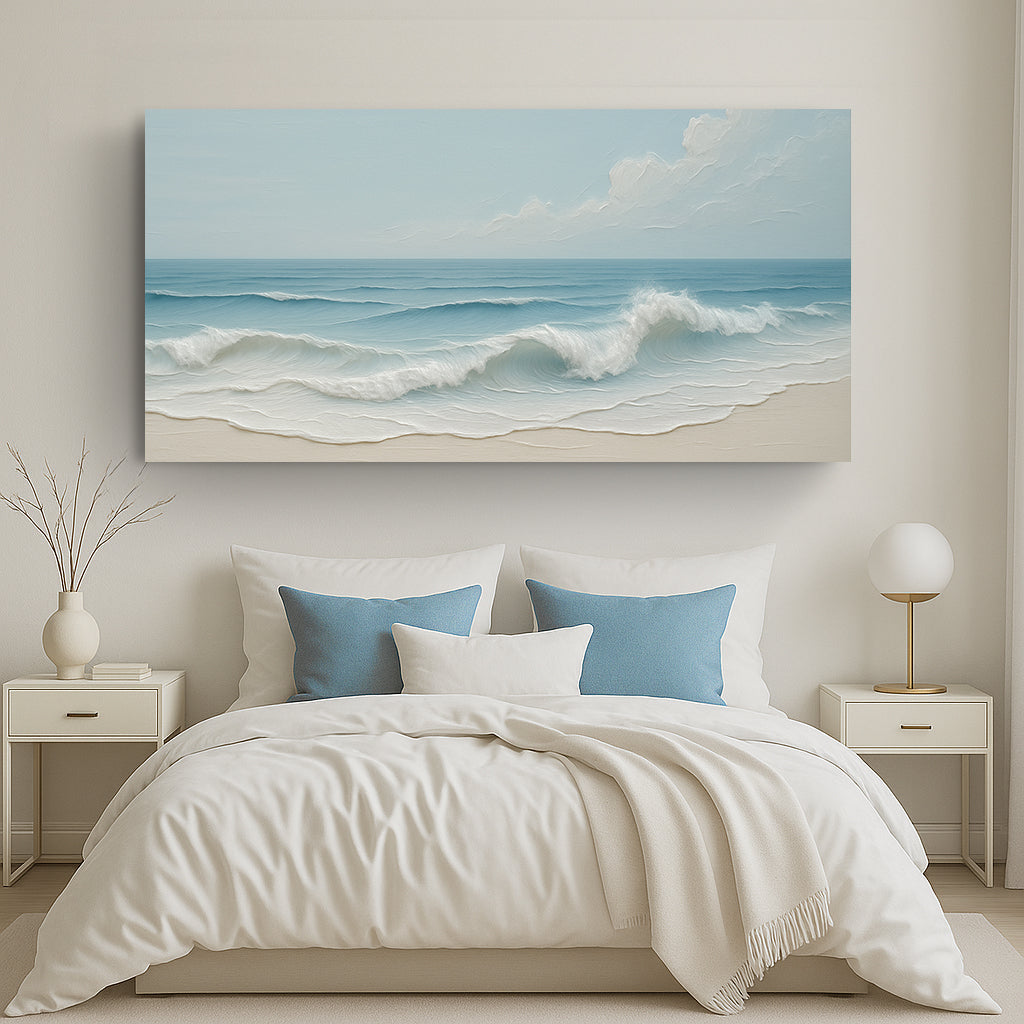 Serene Ocean Wave Coastal Wall Art VIII