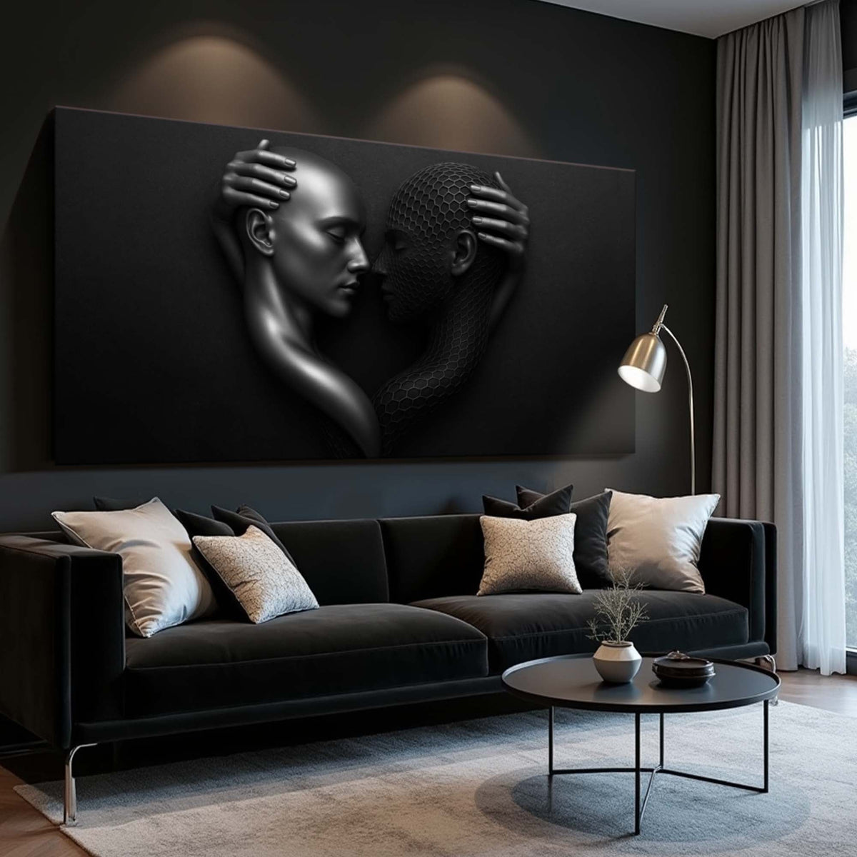Eternal Love Figure Abstract Wall Art III