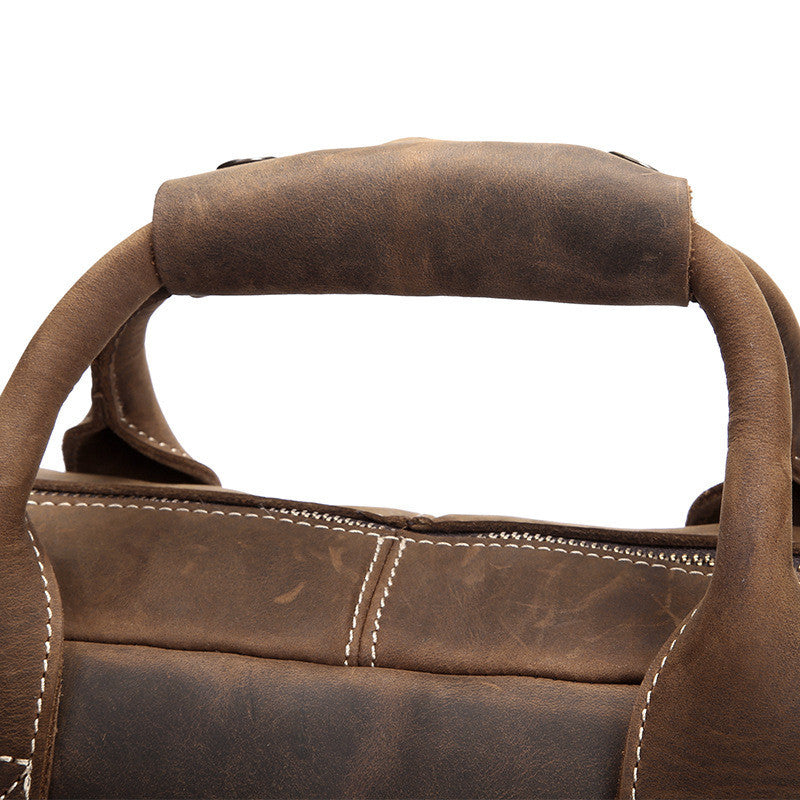 Distressed Leather Briefcase, Leather Laptop Bag