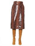 Dsquared2 Women Python Print Skirt