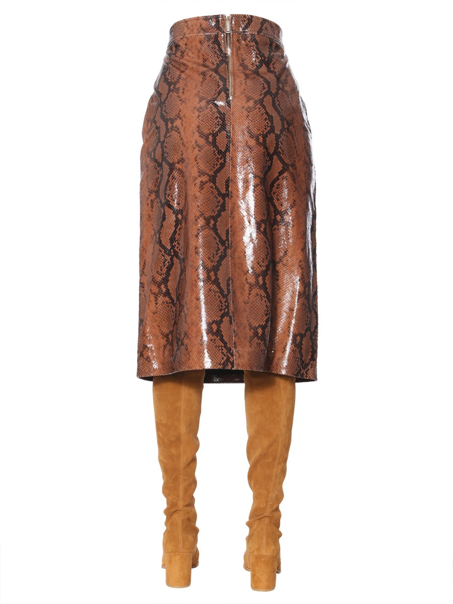 Dsquared2 Women Python Print Skirt
