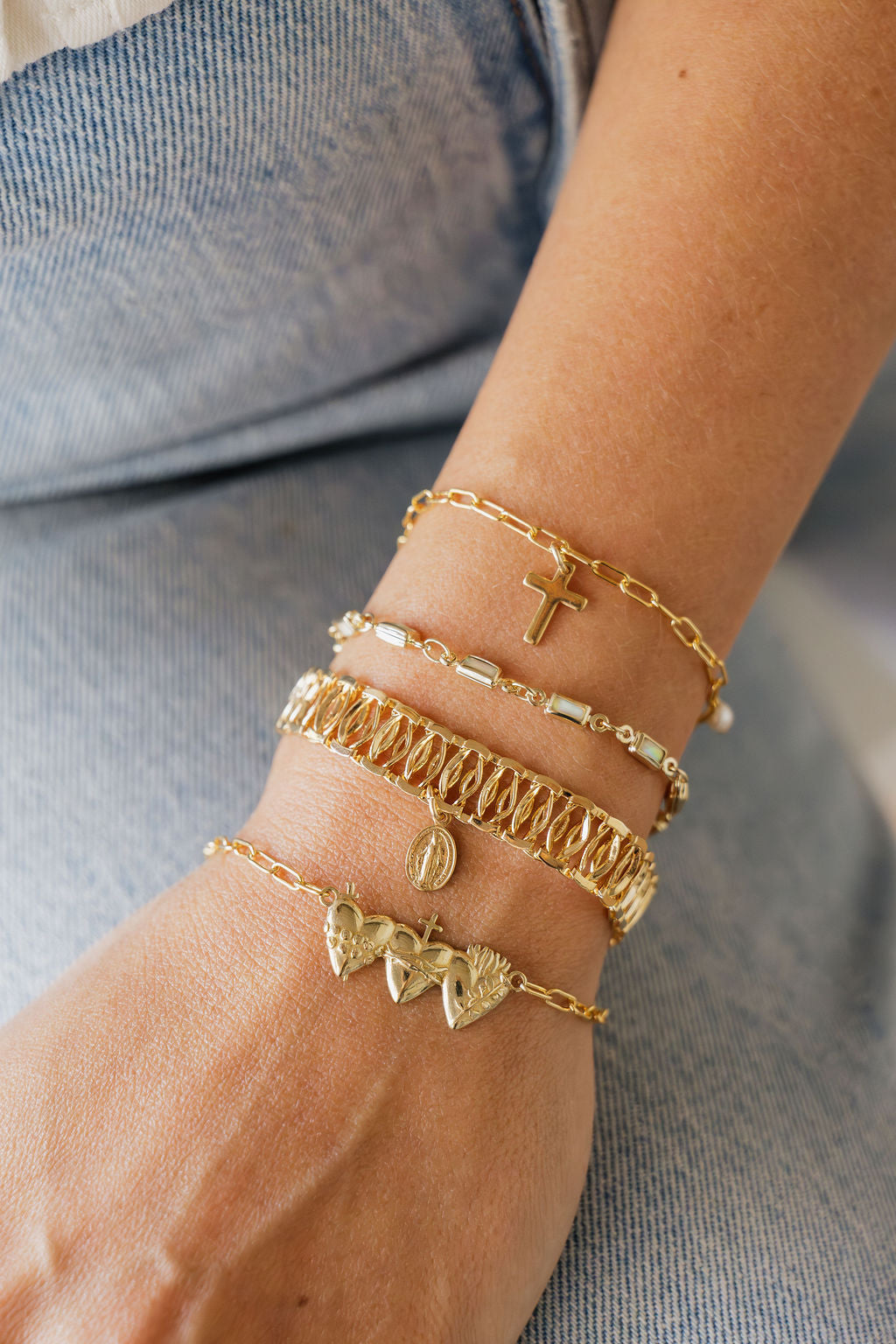 Holy Family Hearts® Bracelet - Paperclip