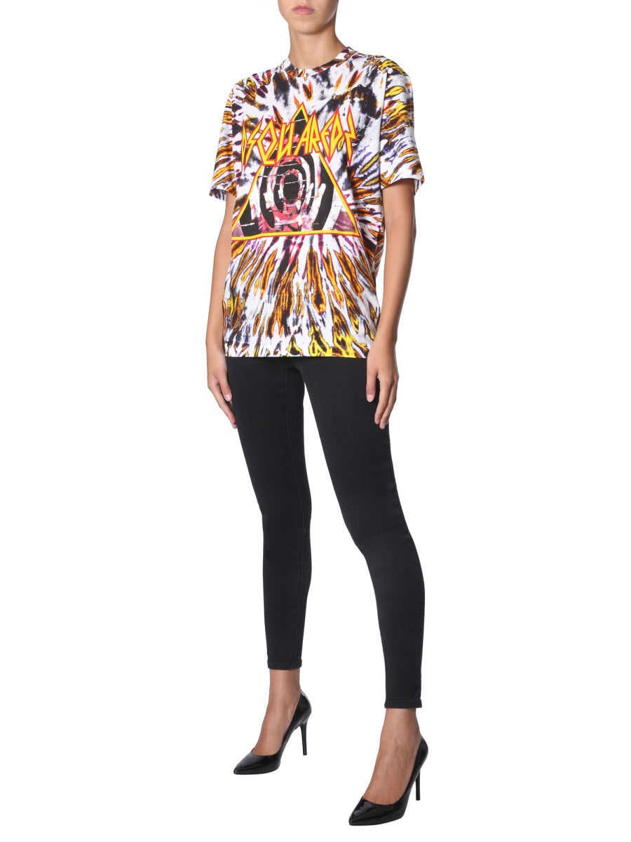 Dsquared2 Women Tie And Dye Print T-Shirt