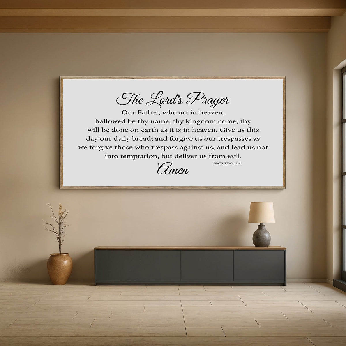 The Lord's Prayer Faith Sign
