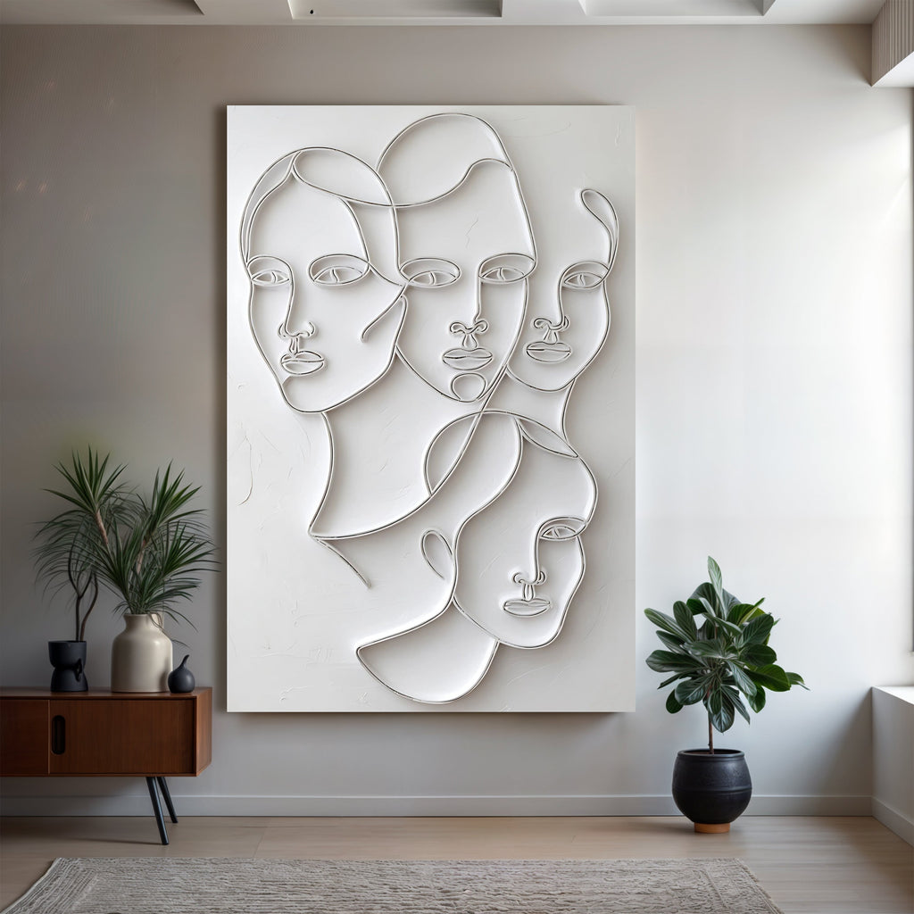 Minimalist Faces Wall Art