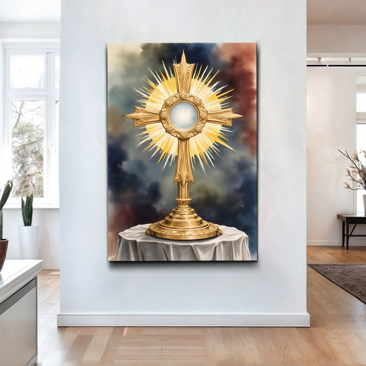 Holy Eucharist in Monstrance Faith Wall Art
