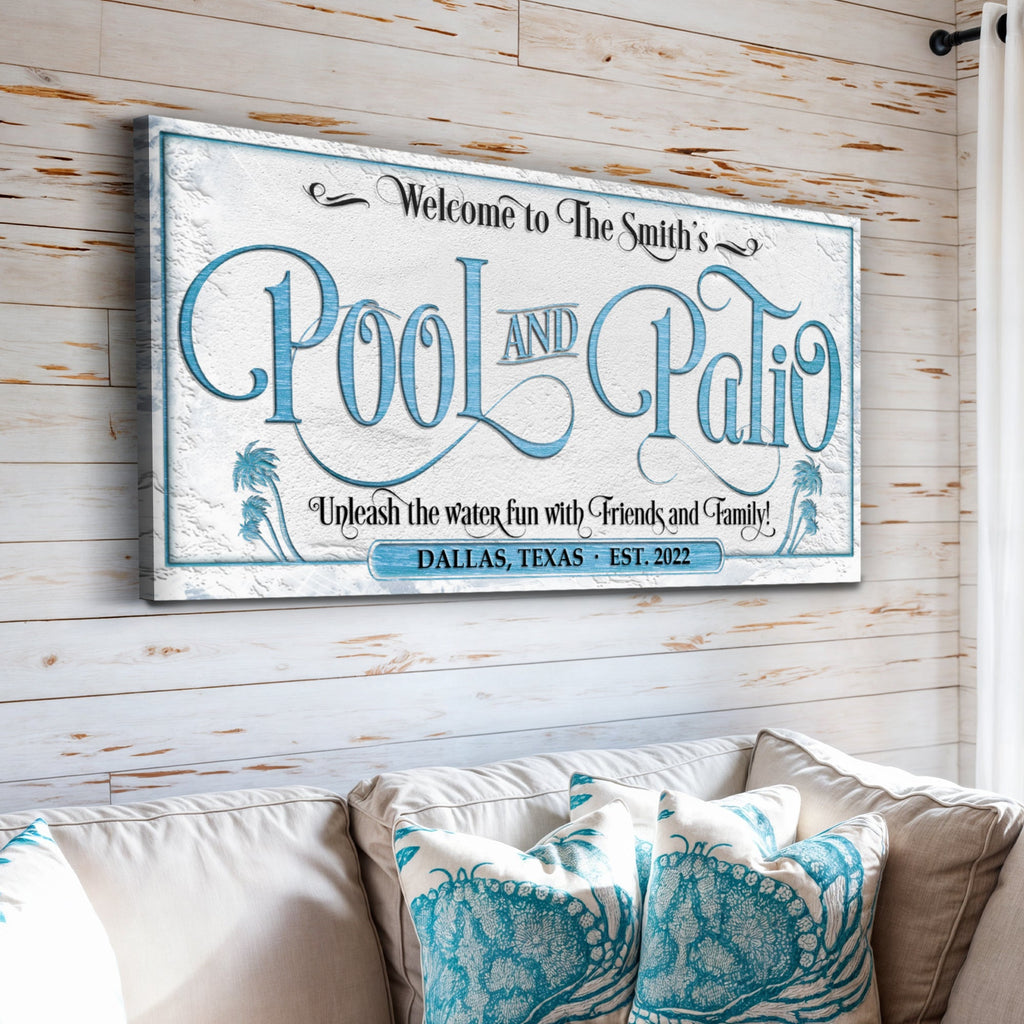 Personalized Pool & Patio Sign